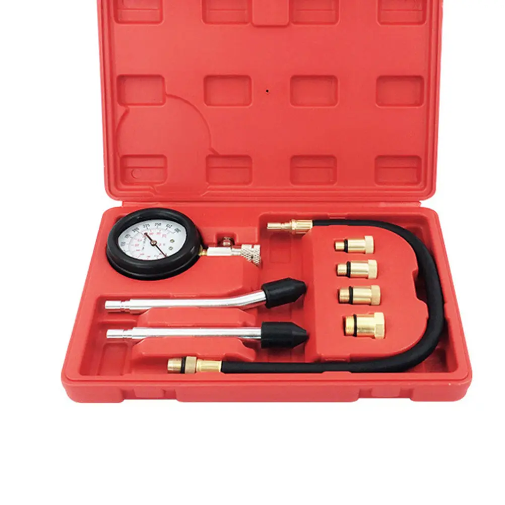 1Set Cylinder Pressure Gauge Professional Multi-Functional Compression Tester Car Motorcycle Cylinder Leak Gas Pressure