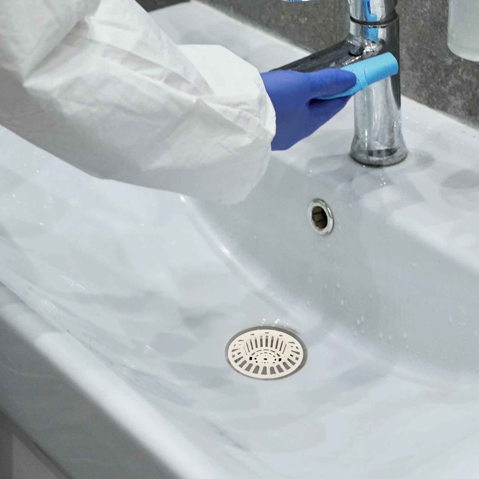 

10Pcs Kitchen Sink Filter Basket Plastic Mesh Strainer Fine Mesh Sink Food Catcher Anti-Clogging Drain Screen for Bathroom