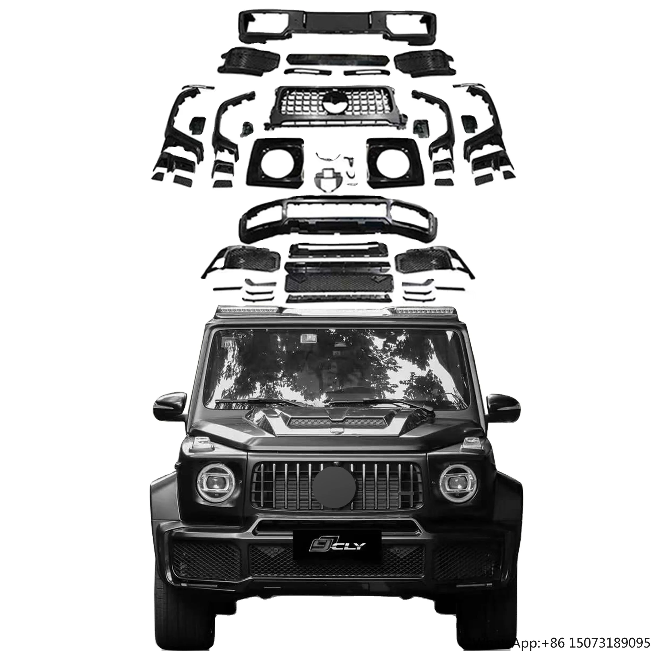 

W464 Bs Комплект кузова автомобильного бампера для G Class W464 Babos Комплект кузова Передний и задний бампер в сборе с решеткой колесной арки