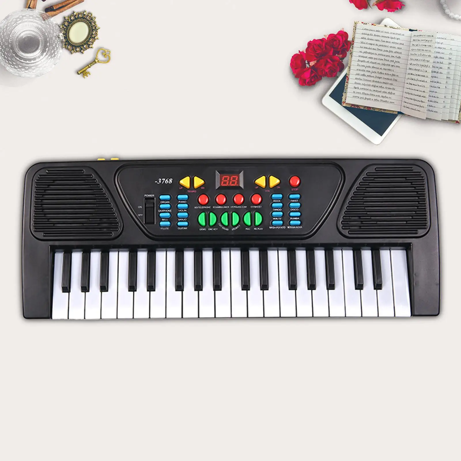 Clavier de piano électronique numérique pour enfants, cadeaux portables, musique numérique, piano pour fête, spectacle sur scène en intérieur