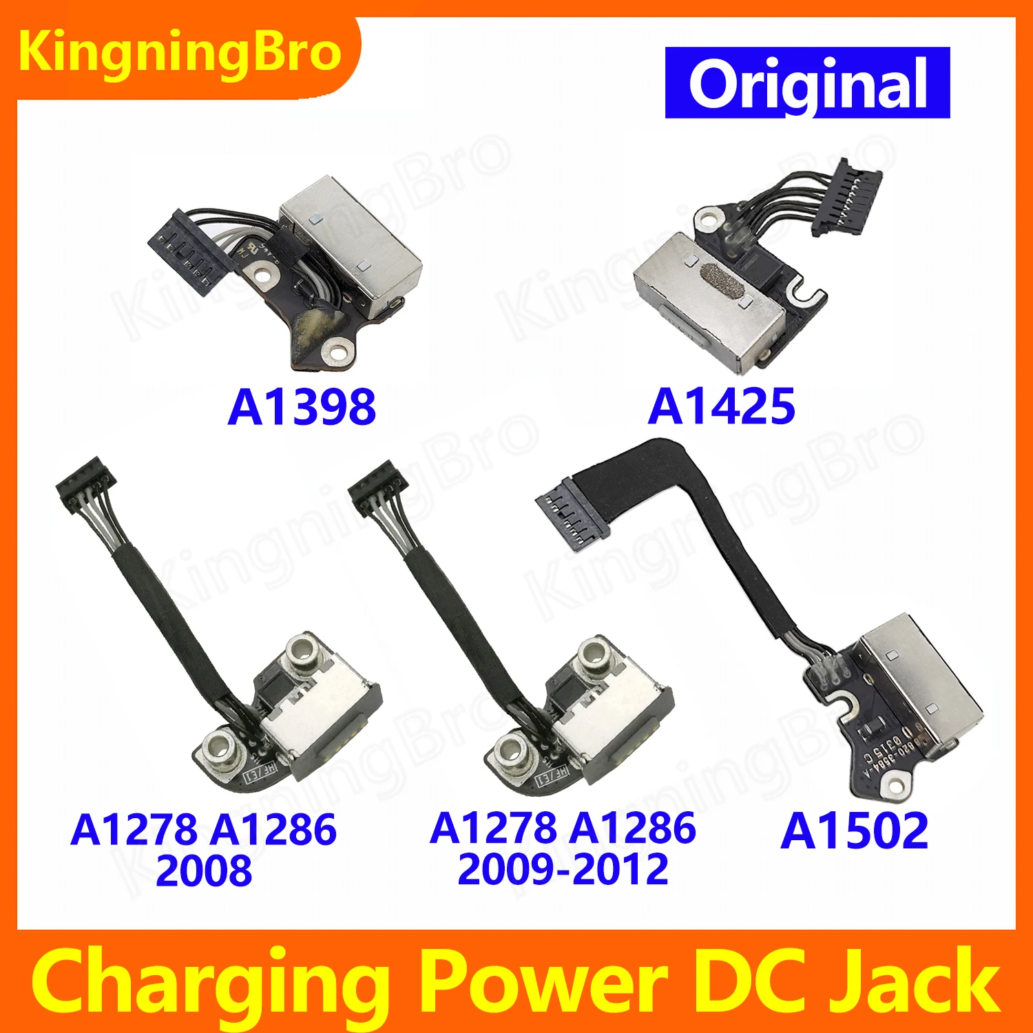 Original Charging Port Power DC Jack 820-2565-A 820-3109-A 820-3584-A For Macbook Pro A1278 A1286 A1297 A1398 A1425 A1502