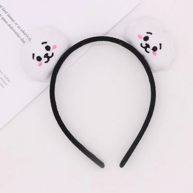 Аниме BT21 повязка для волос Kawaii RJ COOKY мультфильм милая плюшевая кукла повязка на голову женские аксессуары для макияжа головные уборы подарок