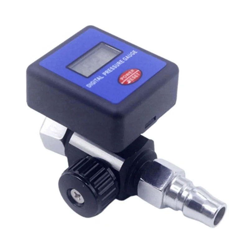 DHDL Digital 1/4In 145PSI Air Pressure Regulator Gauge Control Valves Digital Pressure Regulating Valve For Sprays Paint Tool