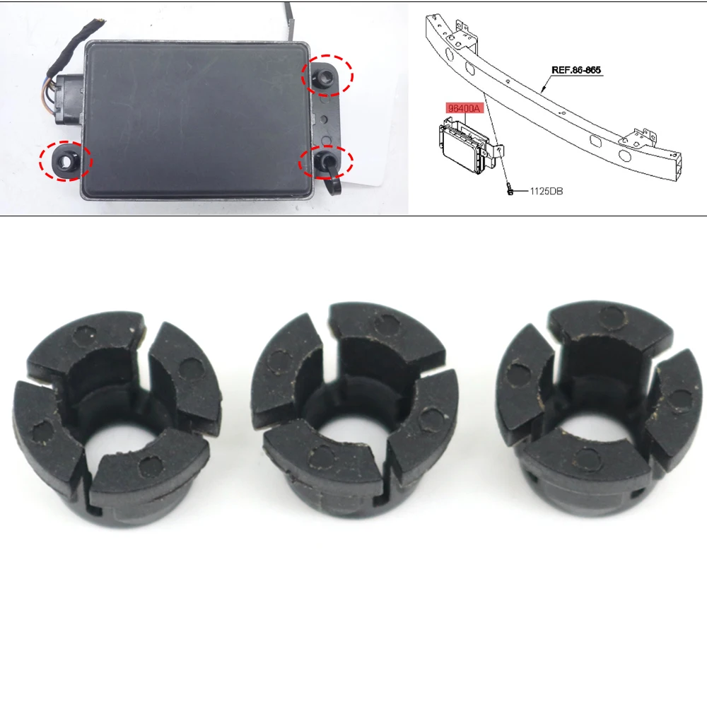ACC Radar Alignment Mounting Clips Buckle For Hyundai Santa Fe Tucson Sonata Elantra Palisade Ioniq Genesis Kia Sportage Niro I