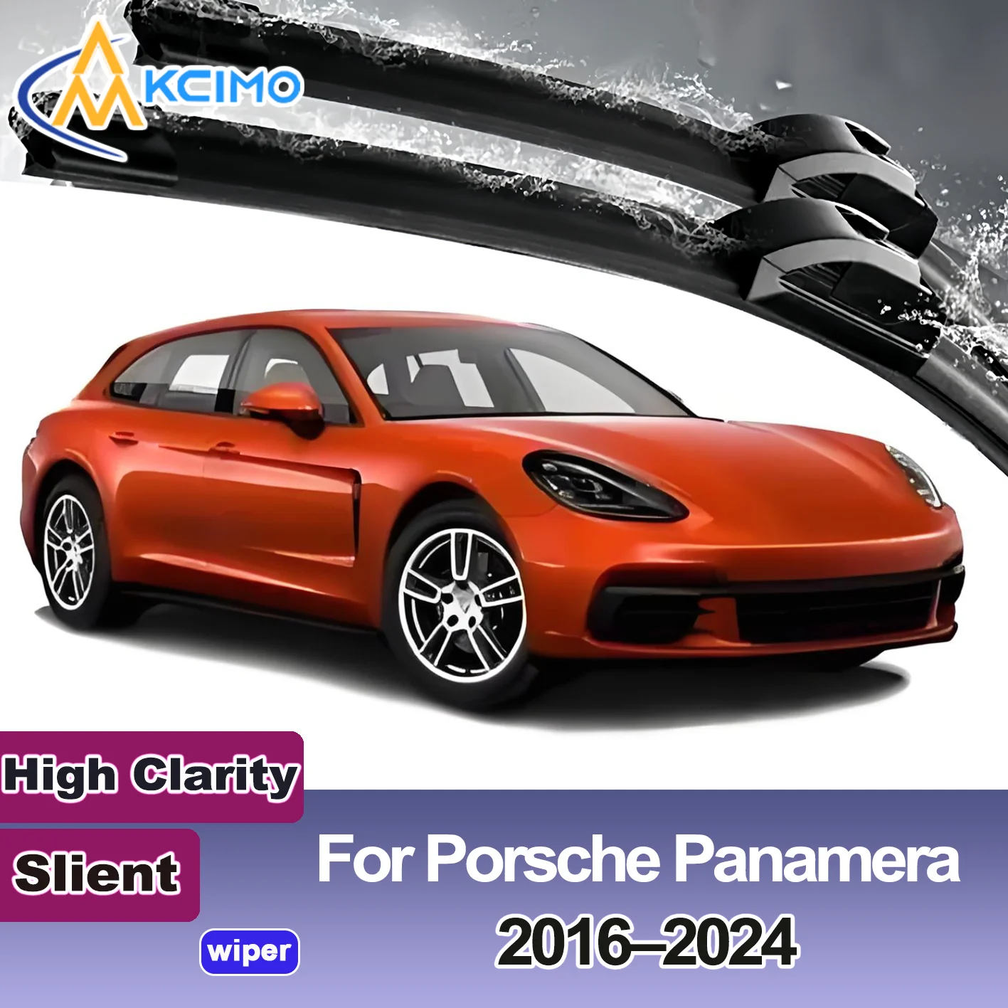 

KCIMO 2PCS New Front Windshield Wiper Blade for Porsche Porsche Panamera 971 Chassis G2 2016-2024 Front Windshield Accessories