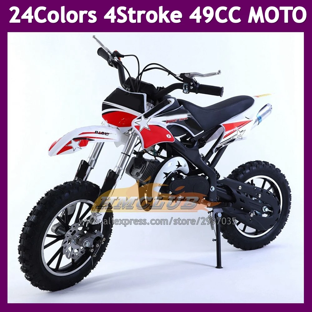 On Sale 49CC 4 Stroke ATV OFF-road Gasoline Motorcycle Racing MOTO Dirt Bike Motorbike Discount Promotion New Year Birthday Gift