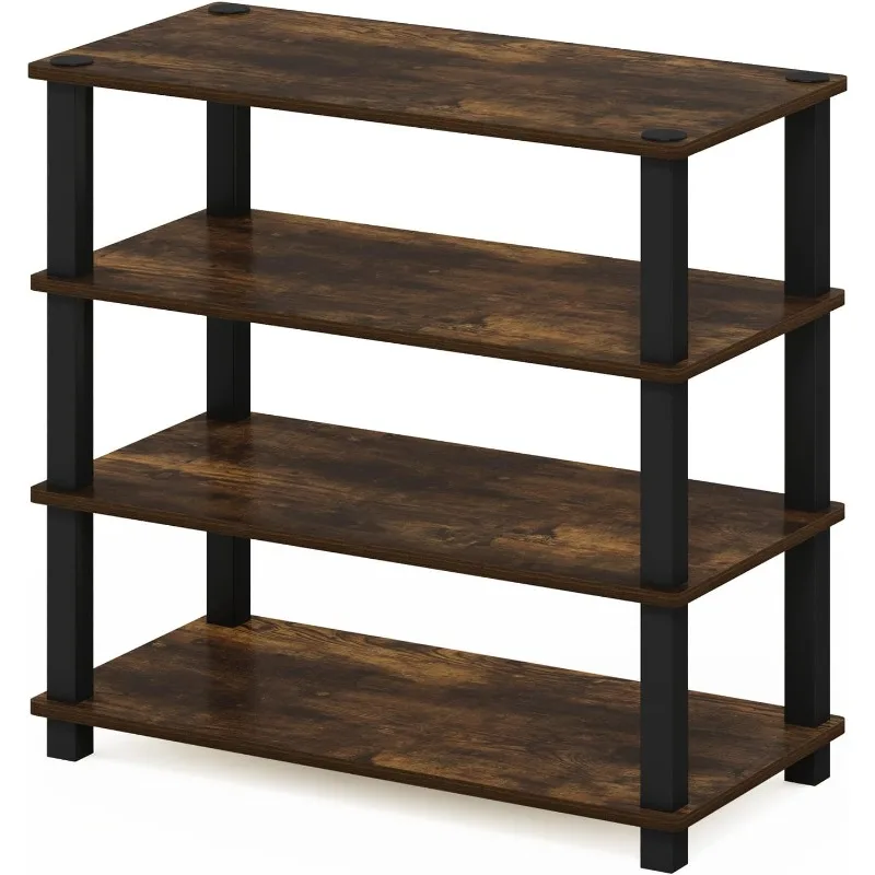 

Turn-S-Tube 4-Tier Shoe Rack, Amber Pine/Black