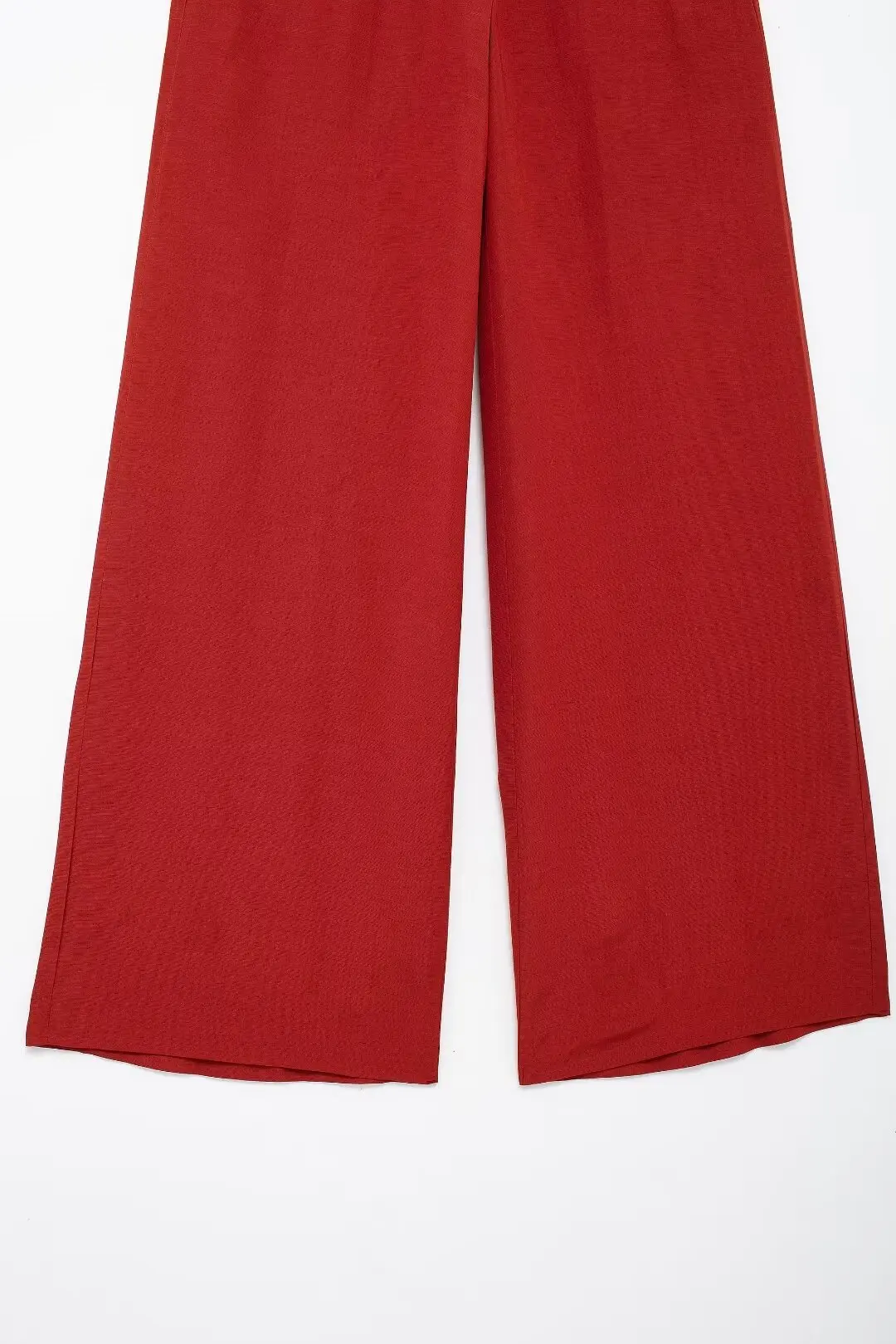 TRAF Red Wide Leg Pants for Women High Waist Baggy Pants Woman Summer Loose Pants Women 2024 Streetwear Casual Woman Trousers