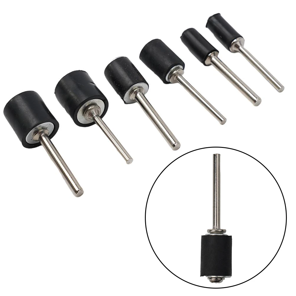 Professional Grade Sanding Drum Set for Woodworking 6 Rubber Mandrels with 2 Shank Sizes for Superior Results!