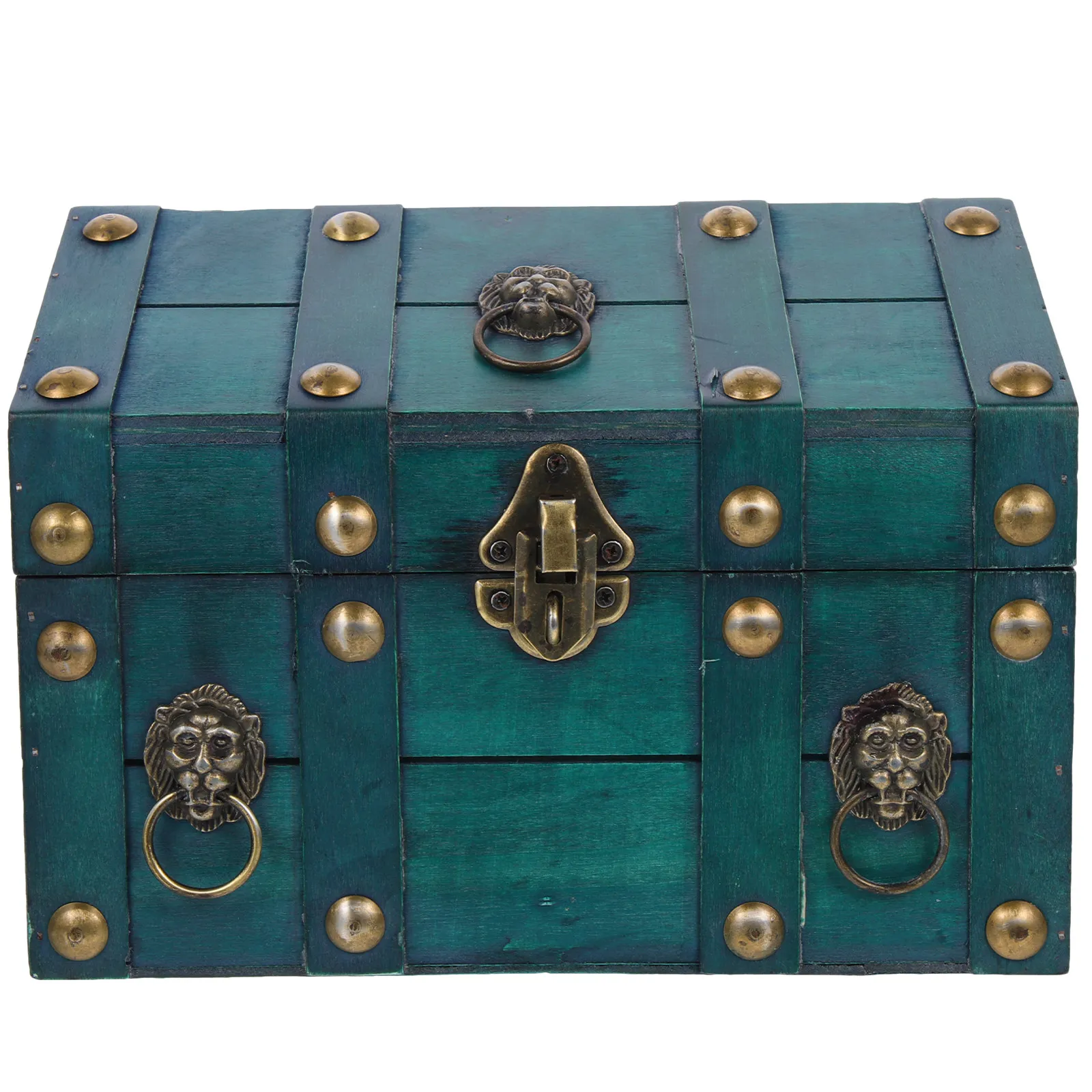 

Деревянная шкатулка для украшений большой вместимости: для колец, подвесок, монет. Декоративный настольный органайзер в ретро-стиле. Подарочная коробка для нее.