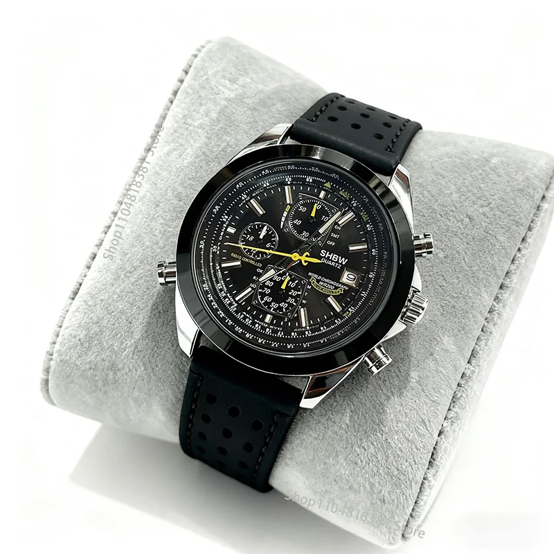 

SHBW мужские кварцевые часы, роскошный светящийся календарь, многофункциональные хронографы из нержавеющей стали, автоматические часы Chrisment, подарки высокого качества