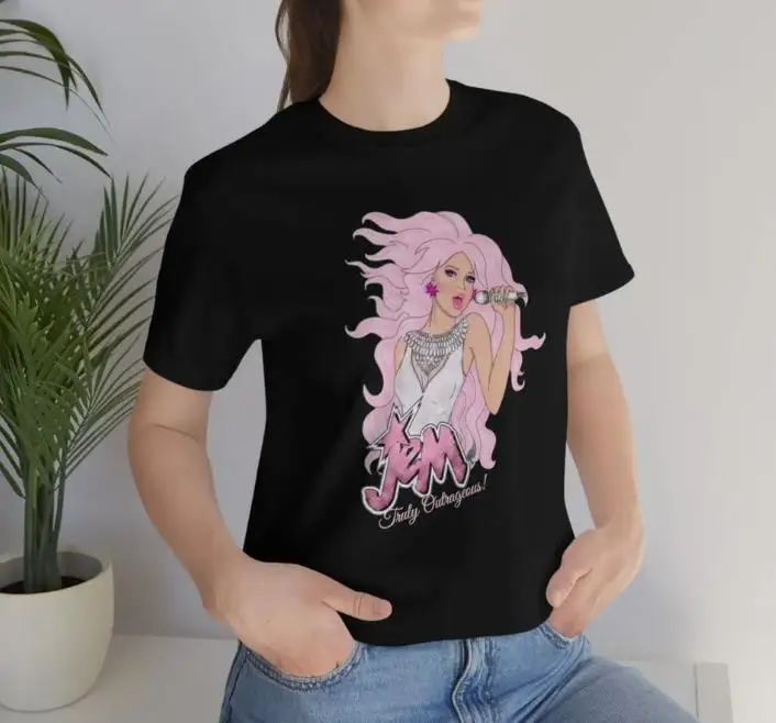 Jem and the Holograms Truly Outrageous Short Sleeve Tee Shirt