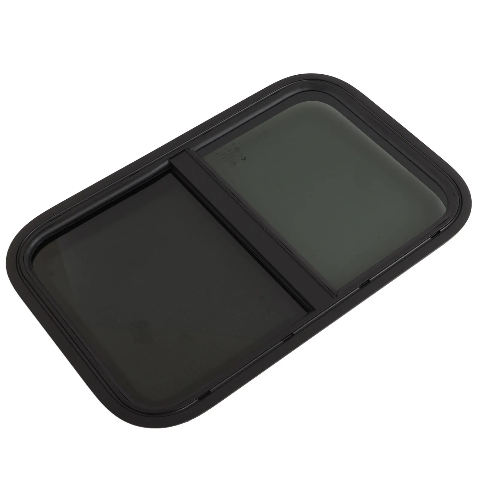 Rounded Sliding  610x385mm RV Replacement Window Good Sealing Drain Hole Tough Break Proof with Insect Nets for Campers