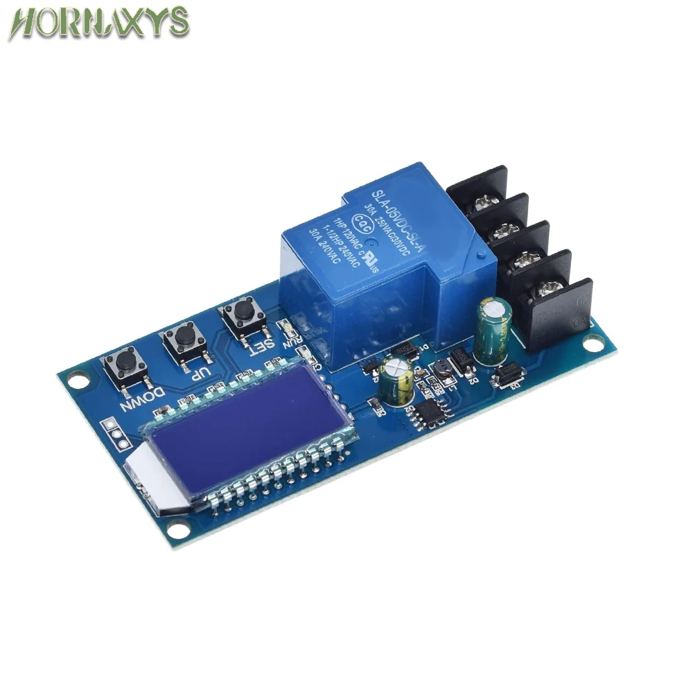 جهاز التحكم في شحن البطارية الشمسية DC 6-60V 30A - حمض الرصاص متوافق مع 12V 24V 36V 48V - لوحة حماية مفتاح الوقت للخرب