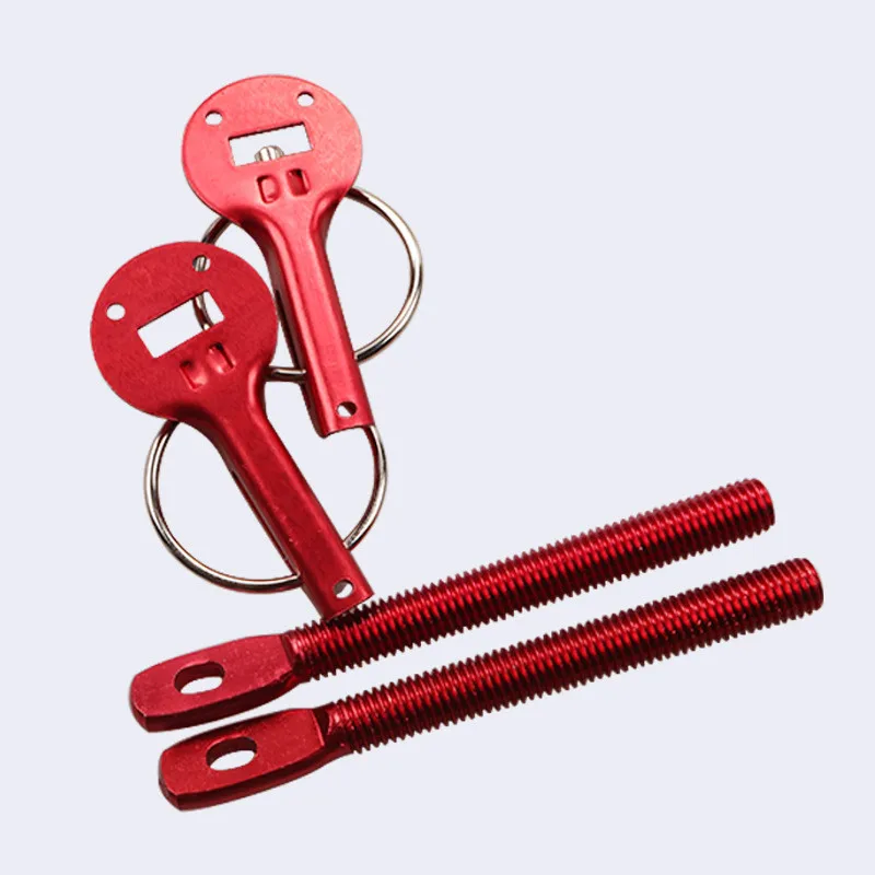 Universal Alloy Mount Bonnet Hood Pin Pins Lock Latch Kit Racing Sport Car