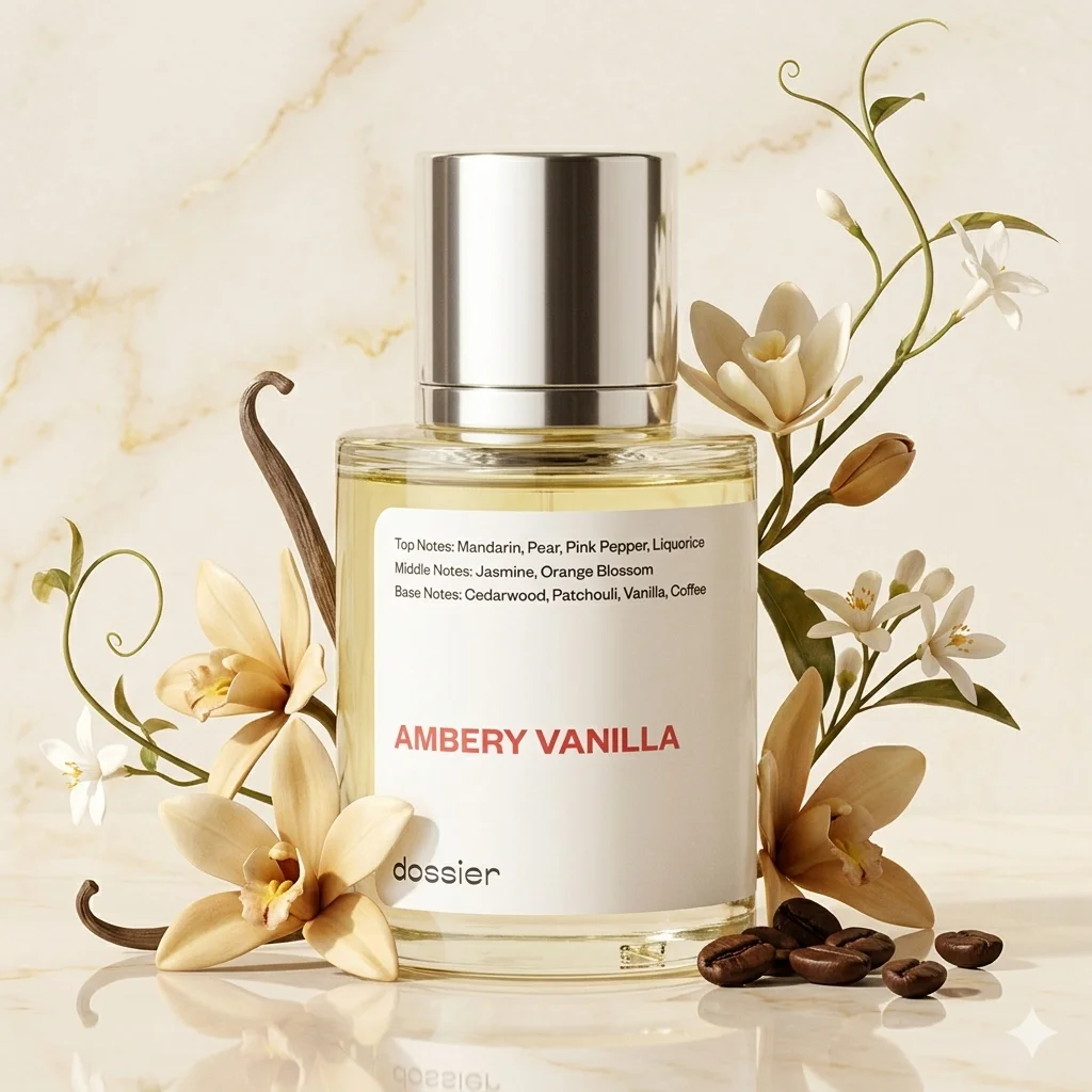 

Dossier Ambery Vanilla Eau de Parfum 50ml Unisex Warm Sweet Scent Long Lasting Niche Fragrance 50ml Pure Spray For Men Women New