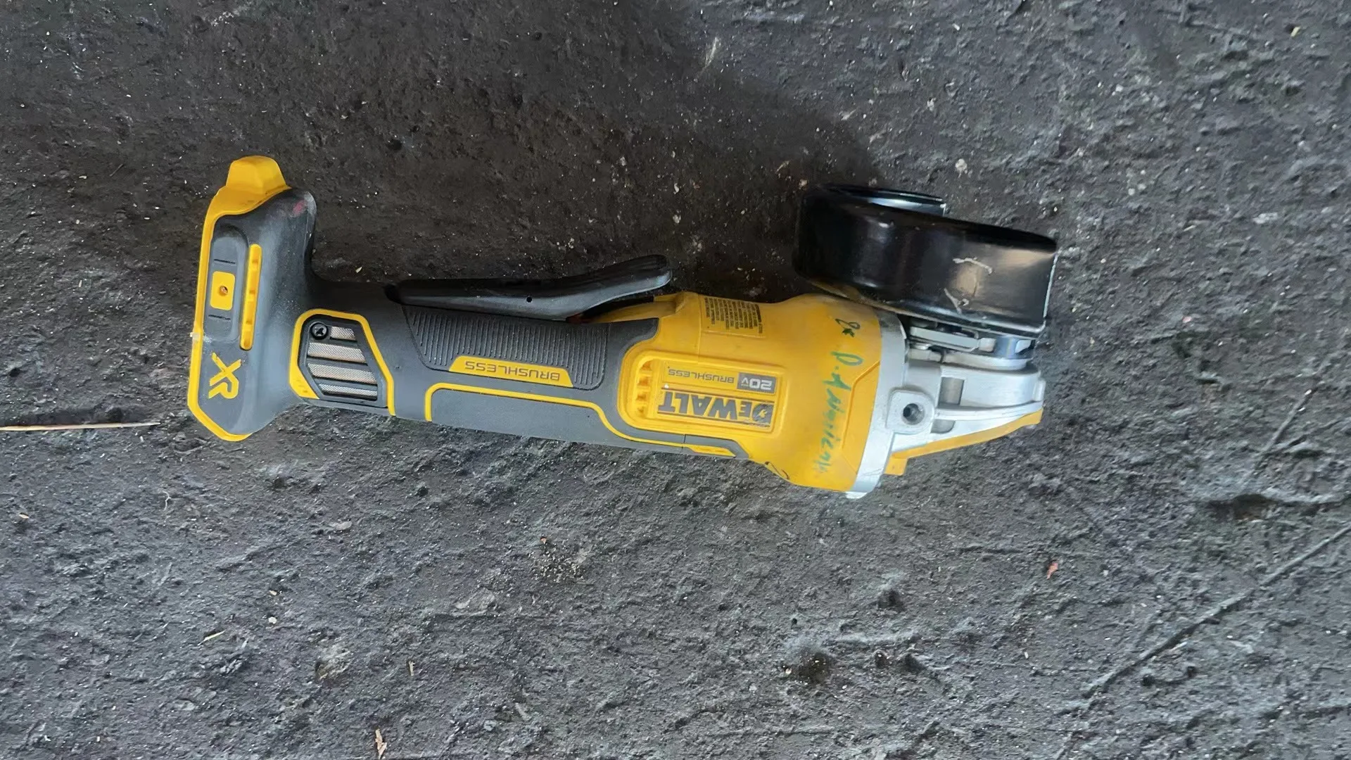 DEWALT DCG415B 20V 4-1/2 - 5 in. Paddle Switch Angle Grinder USED EXCELLENT COND Excluding handles  second-hand