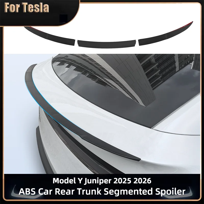 

Спойлеры из АБС-пластика для Tesla Model Y Juniper 2021, сегментированный задний багажник, модификация хвостового крыла из углеродного волокна, автоаксессуары