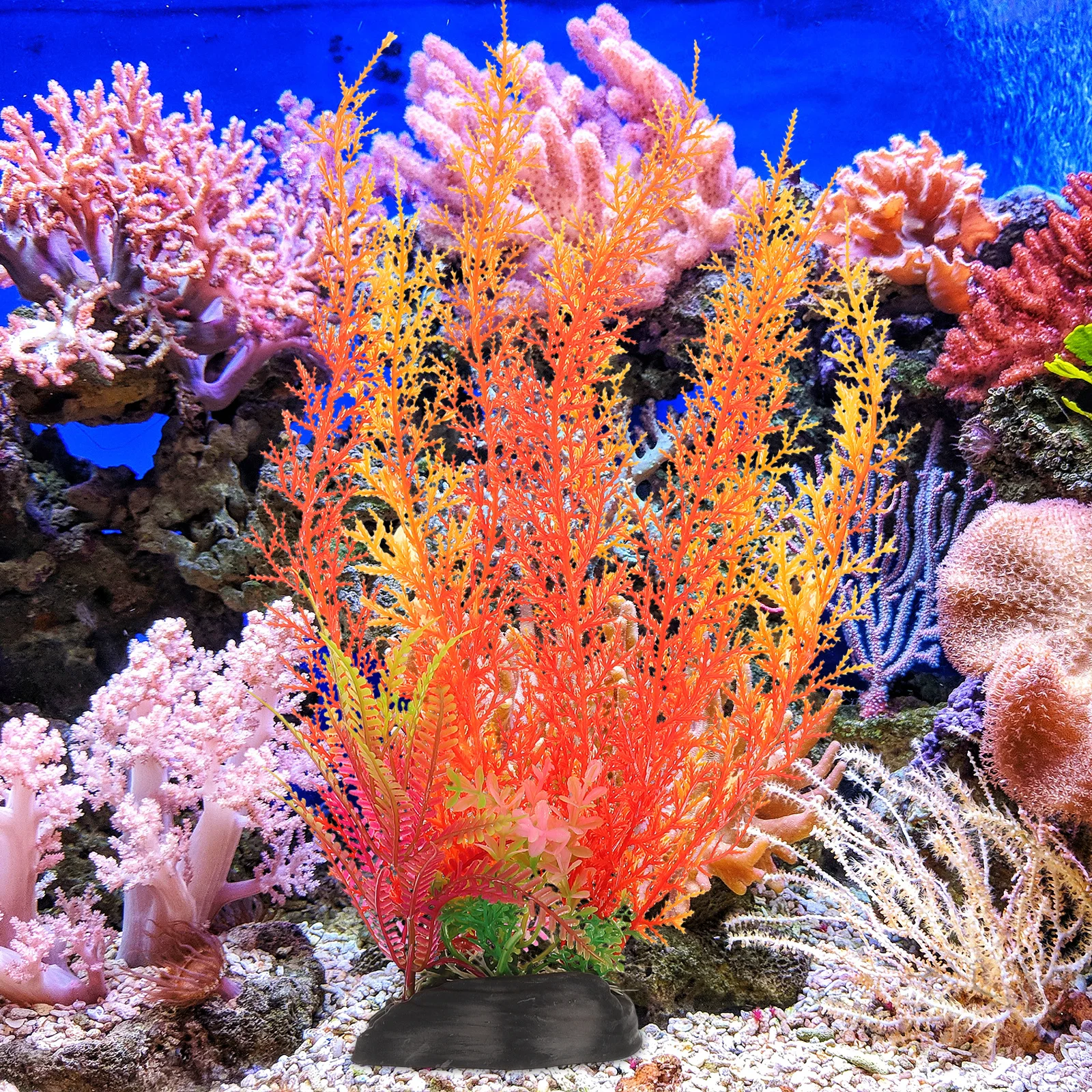 

2Pcs Water Grass Decor for Fish Tank Creative Artificial Plants Wear-Resistant Landscape Grass for Aquarium Accessories Large