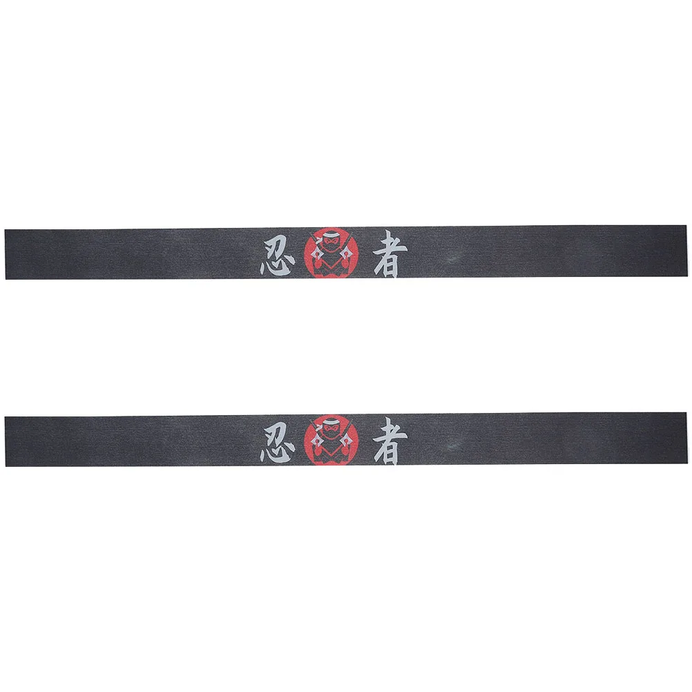 

2 Pcs Headband Japanese Style Sweatbands Chef Costume Men Women Reusable Polyester Karate Accessory Yoga Running Cooking