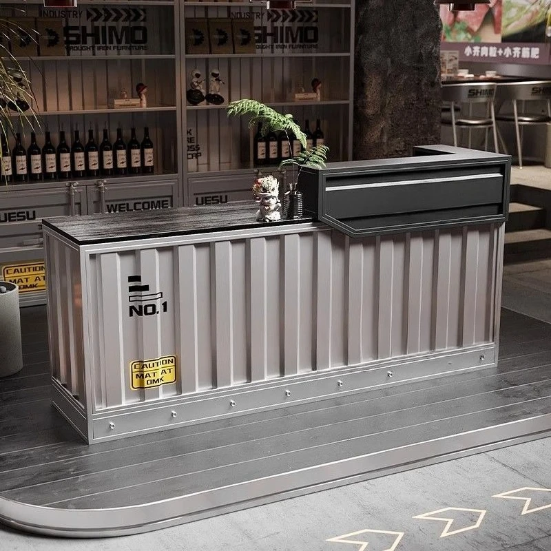 Industrial style container bar, retro, industrial style checkout page