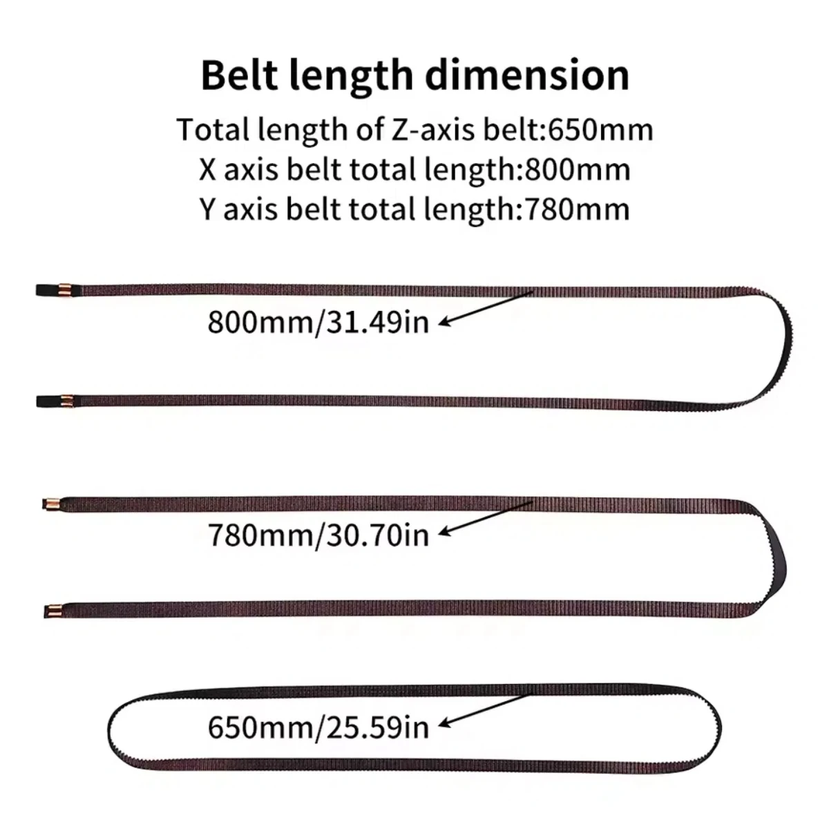 XYZ Belt for Anycubic Kobra 3/Kobra 2 3D Printers 2GT Open Synchronous Belt Replacement