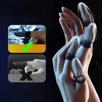 2Pairs Mobile Game Controller Finger Sleeve Sets Anti-Sweat Breathable Touchscreen Finger Sleeve For PUBG Mobile Legends