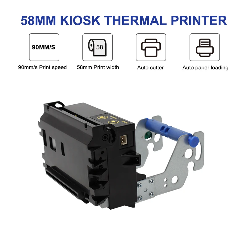 58MM USB Thermal Kiosk Printer with Auto Cutter, paper near end sensor KP-628E