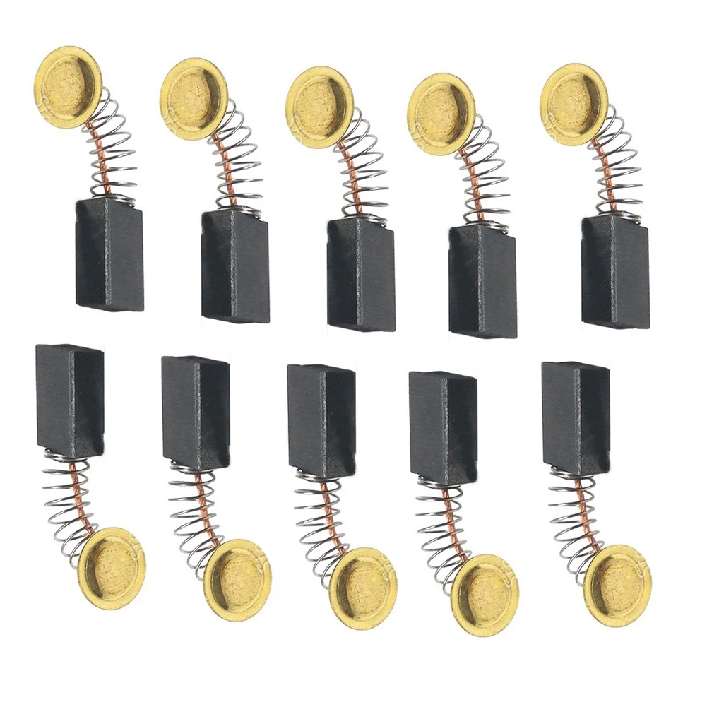 Parte di ricambio per spazzole di carbone da 10 pezzi per motore smerigliatrice angolare per macchina in marmo 251 17x11x7mm per motori elettrici