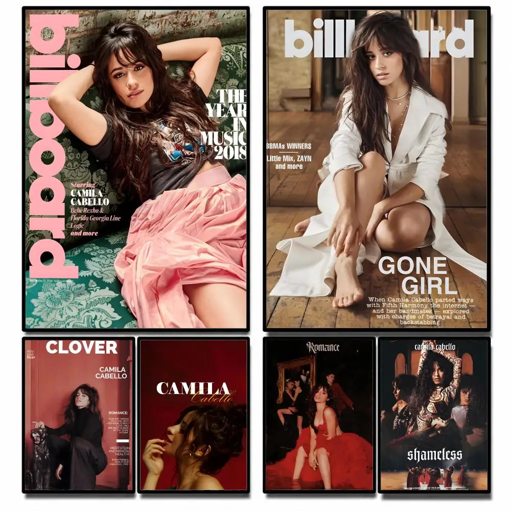Singer Camila Cabello Poster High-definition  stickers, suitable for bedroom, living room, home decoration