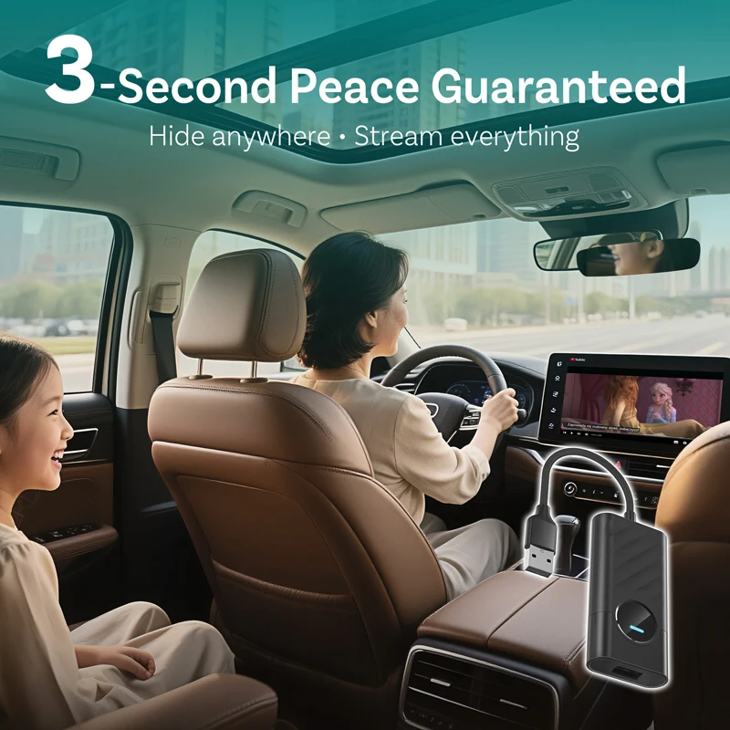 

CA515-M Portable Wireless CarPlay Adapter for Cars Media Play Box Android Auto Wired To Wireless CarPlay Box Media Play Dongle