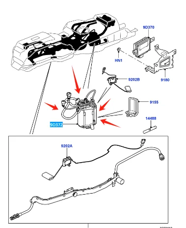 LR043385 LR014997 Electric Fuel Pump Assembly For Land Rover LR4 Range Rover Sport 2010-2017