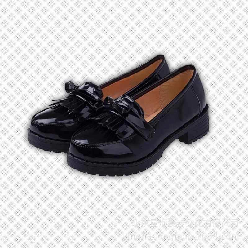 chaussures-d'etudiant-de-style-japonais-en-cuir-pu-artificiel-lolita-bout-rond-talon-bas-ensemble-complet-—-cosplay-d'halloween
