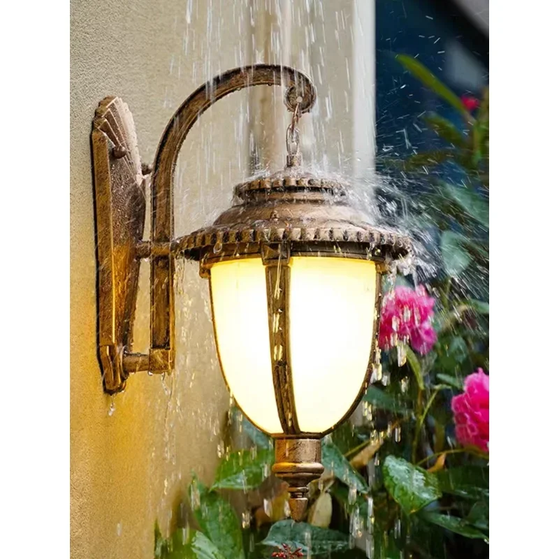LED Outdoor Wall Lights Waterproof Balcony Patio Exterior Retro Wall Lights 5W E27 Outdoor Decoration