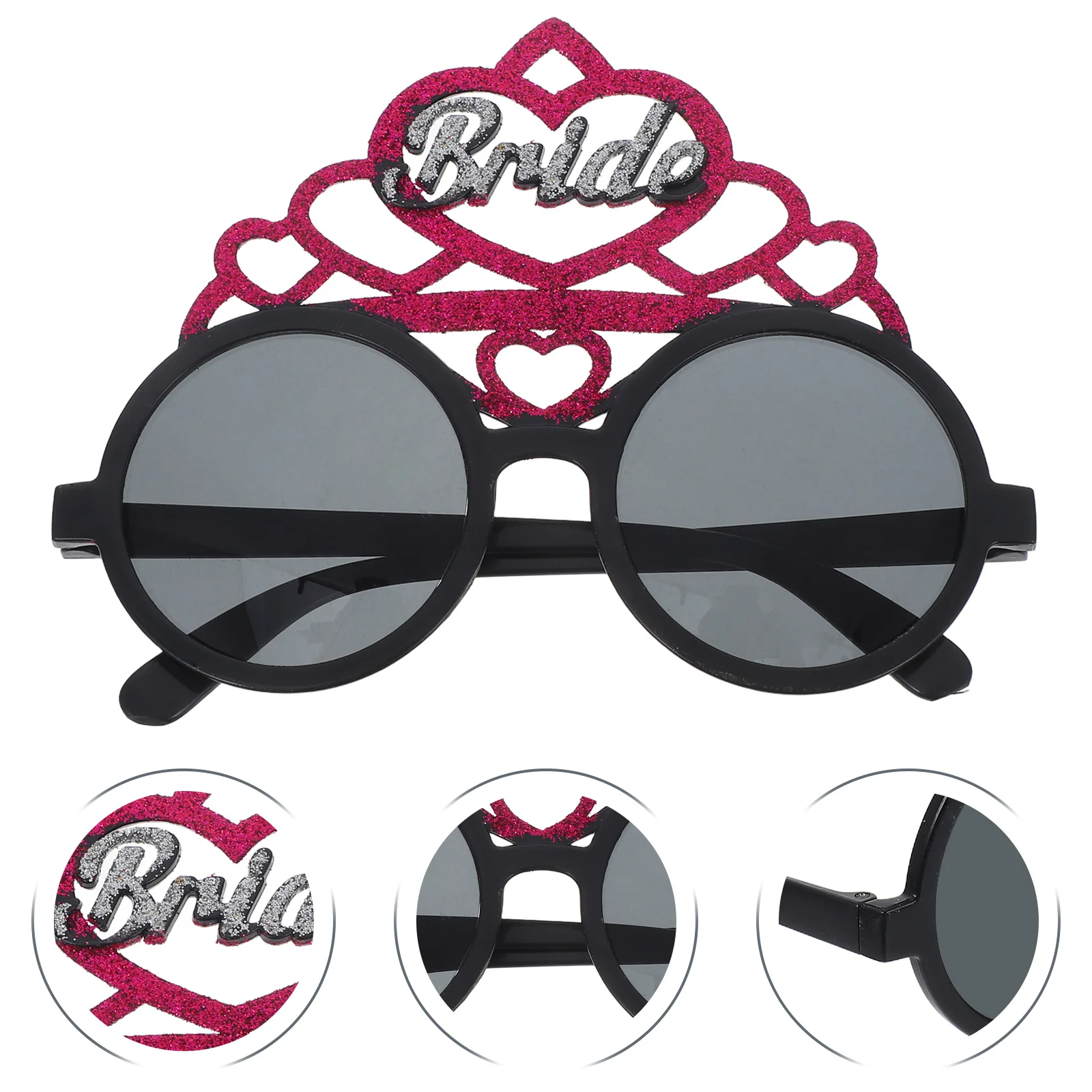 

Bridal Glass Wedding Party Props Bride Sunglasses for Women Engagement Photo Props Lightweight Comfortable Multiple Options