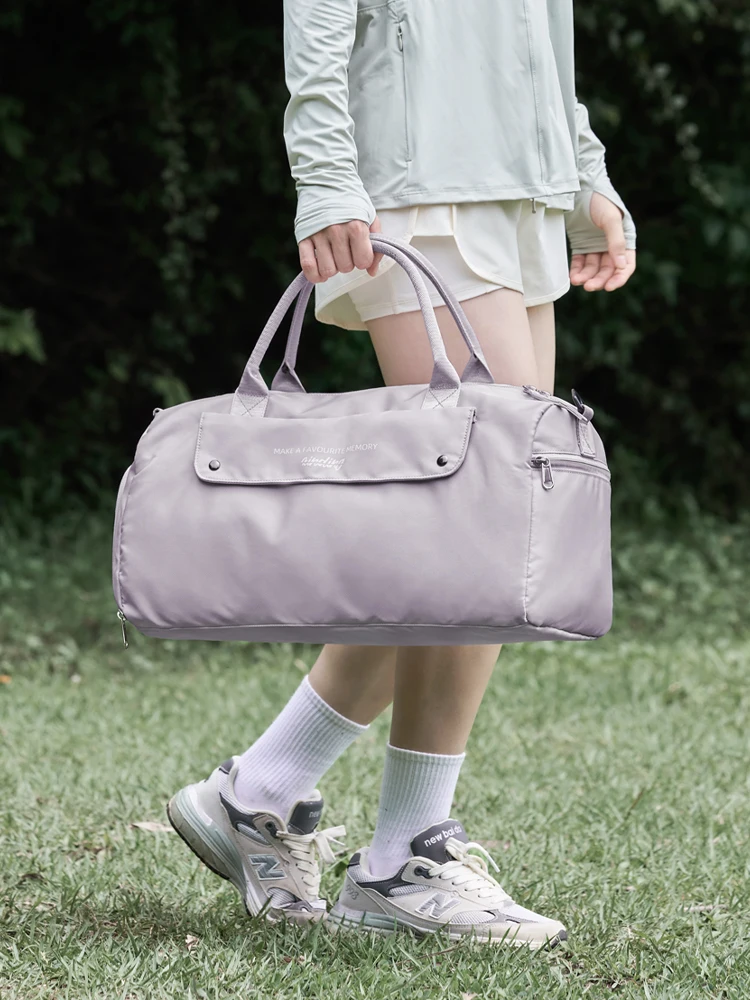 lightweight-portable-fitn-bag-women's-sport-travel-bag-high-aesthetic-value-ort-trip-handbag-swimming-bag-ox-cloth