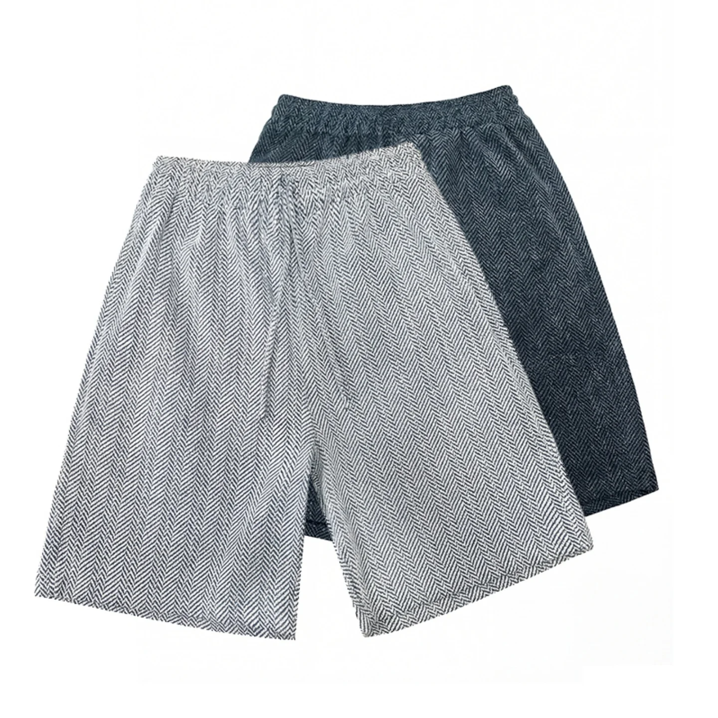 

Unisex Retro Cargo Shorts Lightweight 100% Polyester Casual Street Style White Dark Grey Sizes M-3XL