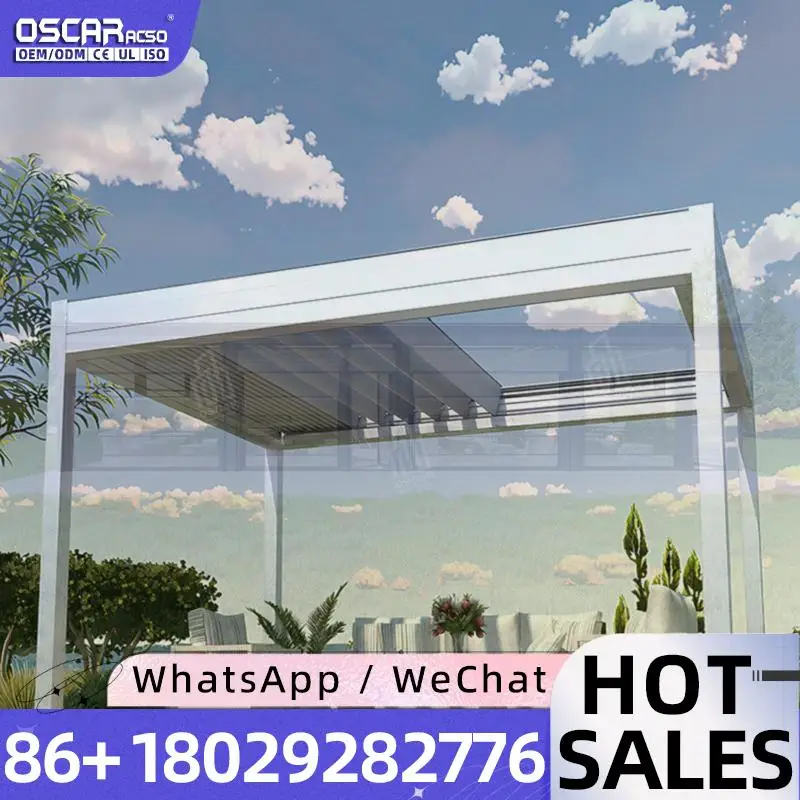 Portable Aluminum Outdoor Canopy Gazebo with PVC Waterproof UV Shade Shelter for Patio Deck pergola