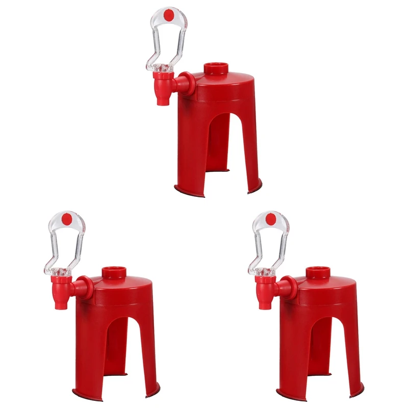 

3X Soda Dispenser Fizz Dispenser Drink Dispenser Water Dispenser Party Cola Sprite, Red