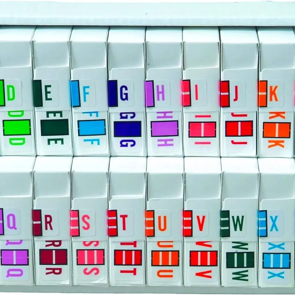 

Полные наклейки с алфавитом A-Z с лотком, Jeter/T5100 — серия JRAM, 15/16 x 1-5/8, 27 рулонов, 500 в рулоне