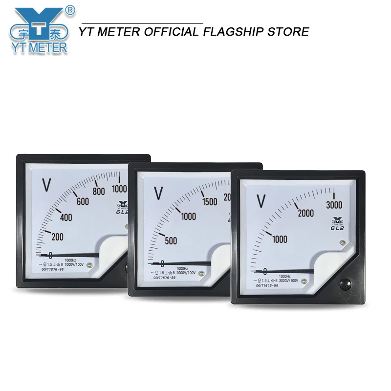 6l2 medium frequency voltmeter 1000v/100V AC 2500v 3000v 4000kv 1000hz 1kz pointer