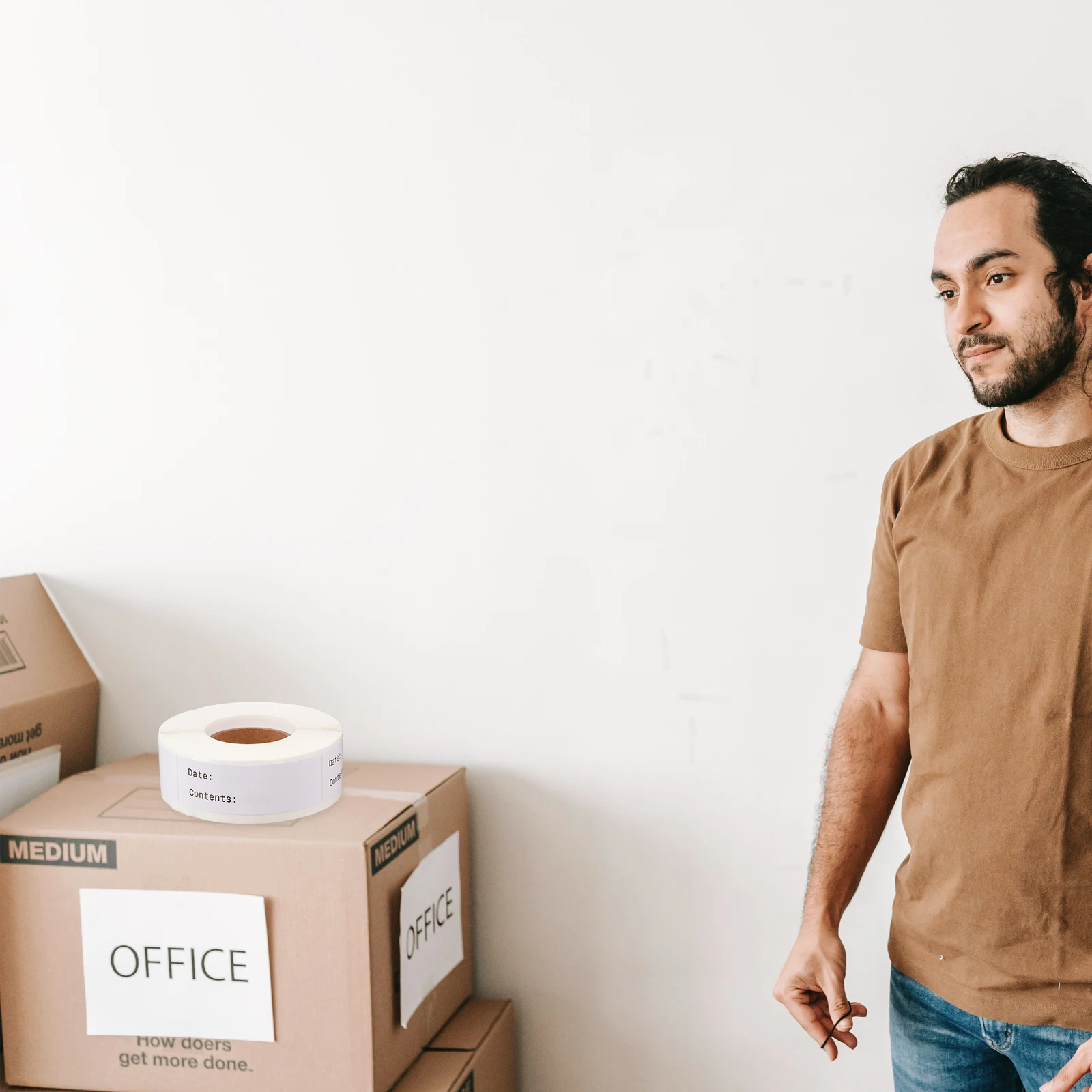 

Date Label Classified Adhesive Sticker Removable Home Writable White Food Marked