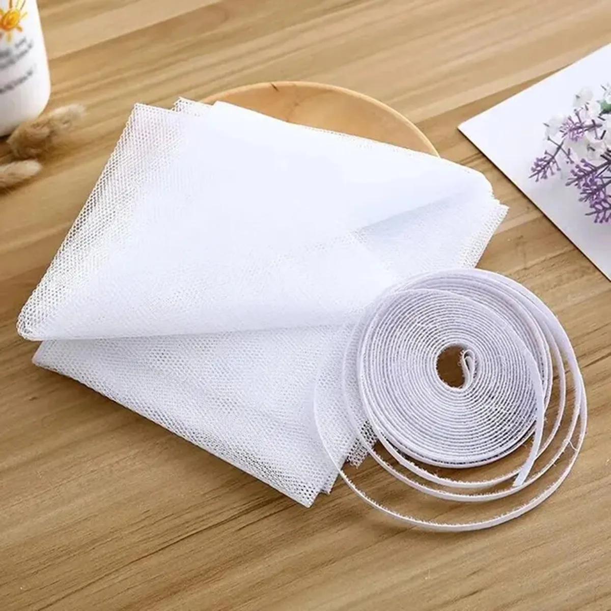 1pcs Self Adhesive Invisible Screens Summer Anti-mosquito and Insect Screens Simple Operation White Screens