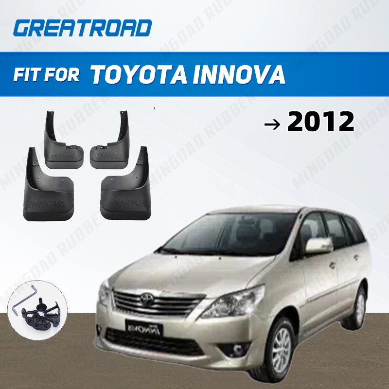 For Toyota Innova 2012 Fender Mudflaps Splash Guards  Mudguards Mud Flaps car Access