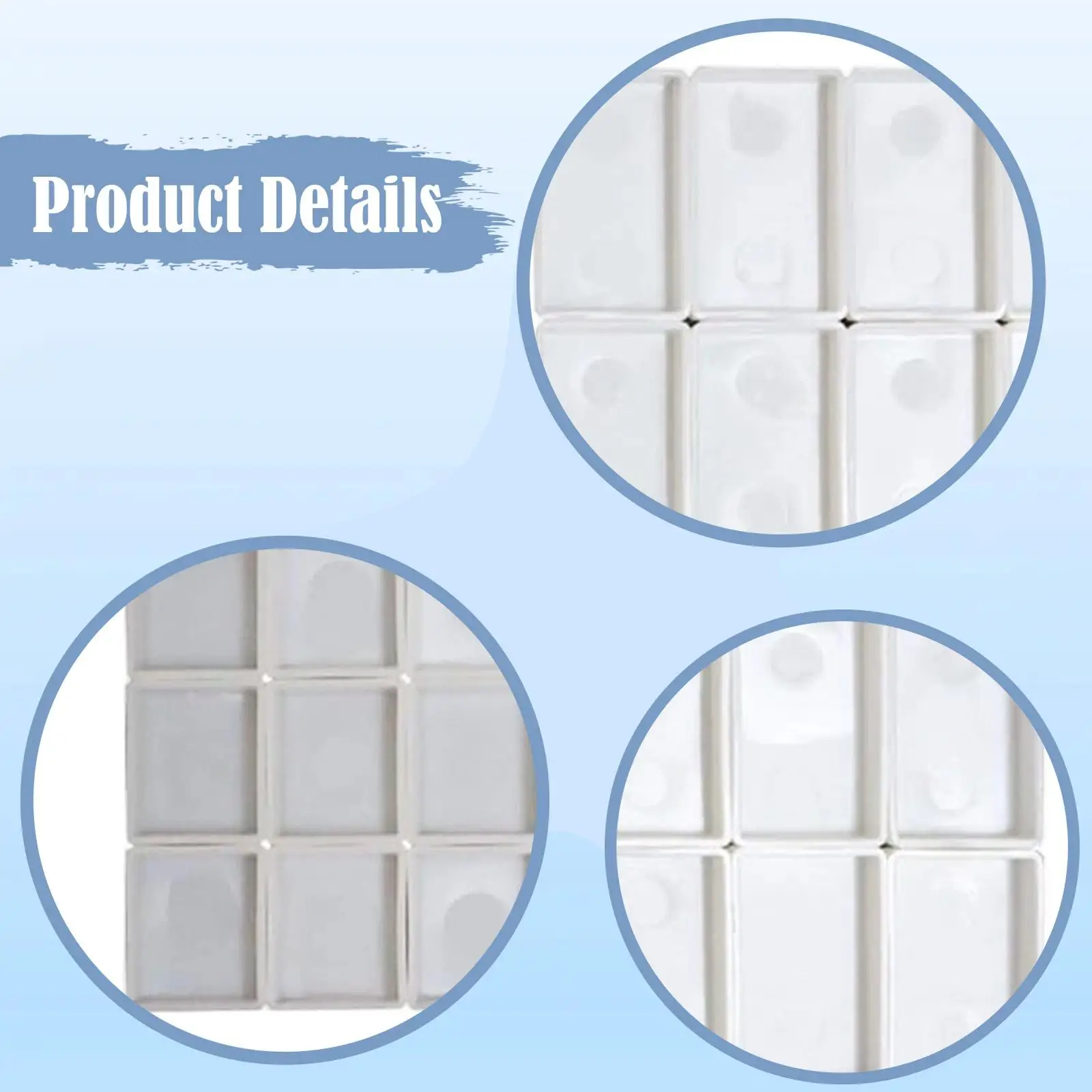 40x ألوان مائية فارغة نصف المقالي البليت المقالي الفنان الطلاء علب لزيوت الغواش الاكريليك لوحة رسم اللوحة