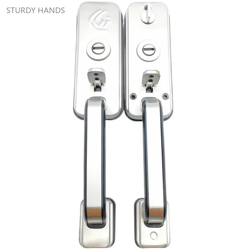 stainless steel anti-theft door handles old-fashioned household press type door lock Excluding keys door handle