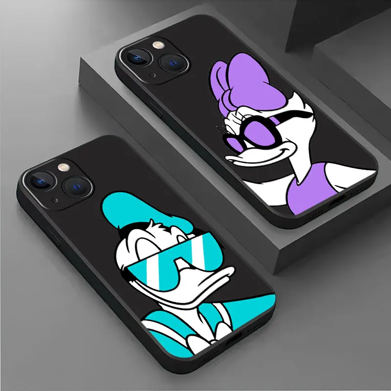 phone Cases for iphone 14 case 11 13 15 Pro XS Max 8 12 Mini X SE 7 14 Plus funda Antiscratch cover Cute Cool Donald Daisy Duck