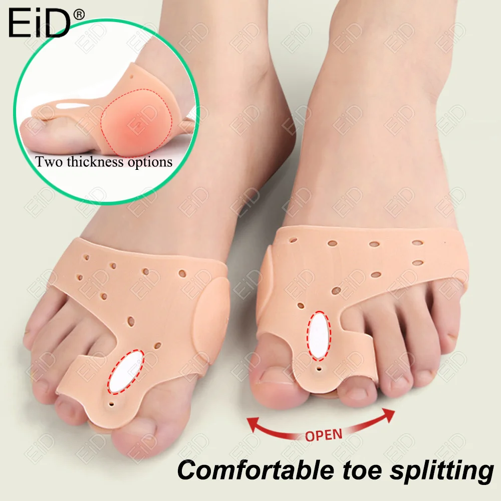 Gel Zehen Separator Einlegesohlen Korrektor Hallux Valgus Big Toe Bunion ortho pä dische Socken Zehen Finger Separator Zehen Schmerzen lindern Unisex