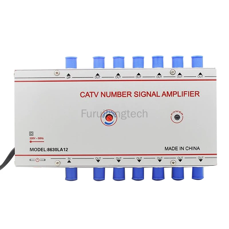 8630LA10 8630LA12 Бытовой кабельный ТВ-усилитель сигнала Аналоговый цифровой расширенный делитель 1 В 10 ВЫХОД 1 В 12 ВЫХОД
