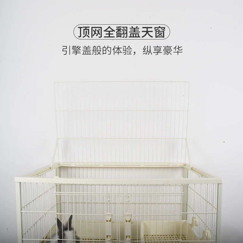 Rabbit Cage Deluxe Viewing Double Drawer Large Rabbit Cage Rabbit Supplies Pet Guinea Pig House Guinea Pig